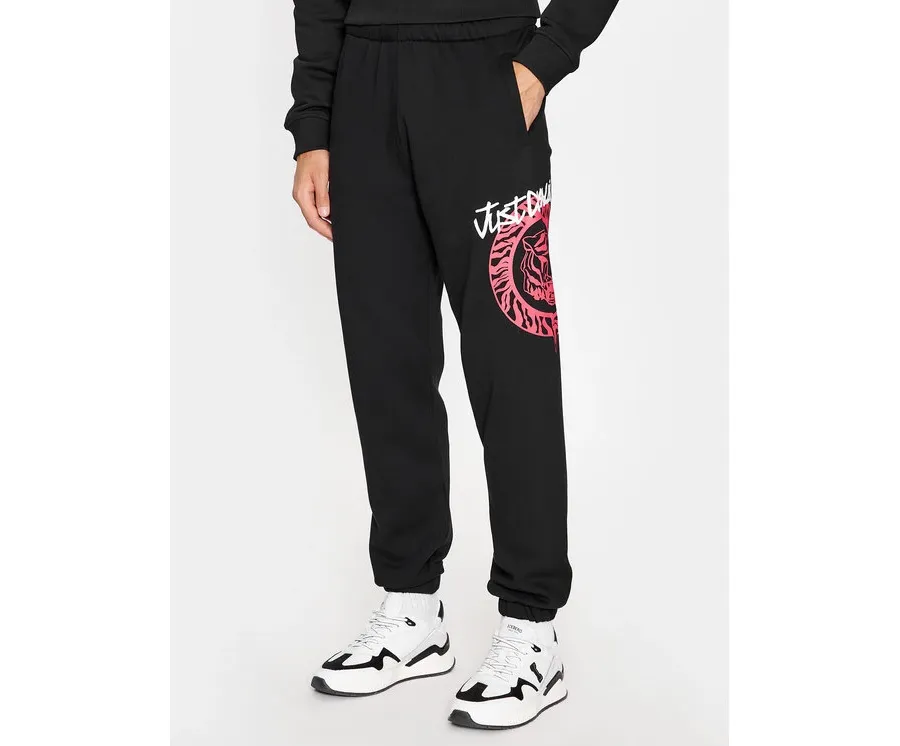 obrazek 1 Just Cavalli Spodnie dresowe 75OAAG02 Czarny Regular Fit