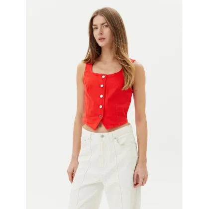 Zdjęcie Vero Moda Kamizelka Wild Alinia 10323777 Czerwony Slim Fit