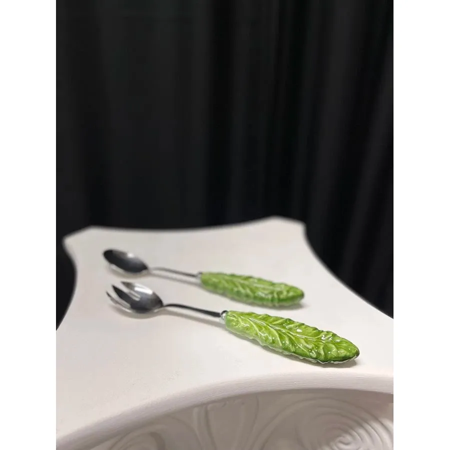 obrazek 2 Eleganckie małe łyżeczki do sałatek, ryżu lub makaronu - Le Ceramiche
