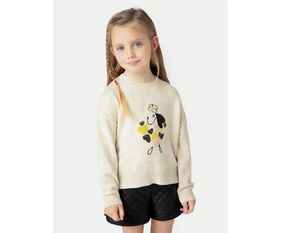 obrazek 1 Mayoral Sweter 4359 Beżowy Regular Fit