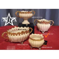 Picture Elegant ceramic flower pot made of ceramics