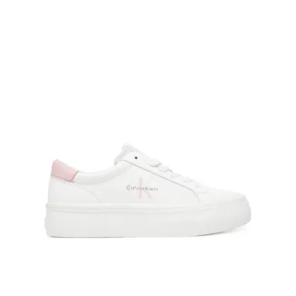 Zdjęcie Calvin Klein Jeans Sneakersy Vulc Flatf Lth Logo Tag YW0YW01873 Biały