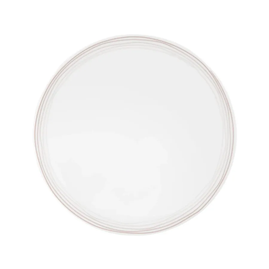 obrazek 1 Porcelanowy okrągły talerz śniadaniowy 22,5 cm o brązowym nowoczesnym zdobieniu - Seltmann Weiden