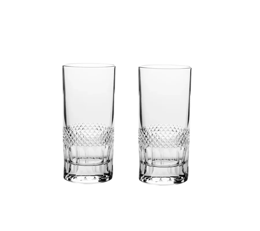 picture 1 Royal Scot Crystal Longdrink Glasses Diamonds 2 p.