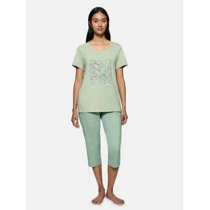 Zdjęcie Triumph Piżama Sets 10222617 Zielony Regular Fit