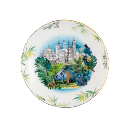 Zdjęcie Porcelanowy talerz do zupy Rêveries z ozdobnym orientalnym motywem - Vista Alegre