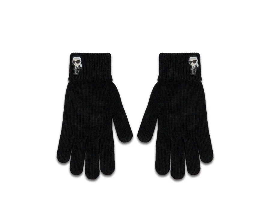 obrazek 1 KARL LAGERFELD Rękawiczki Damskie 236W3608 Czarny