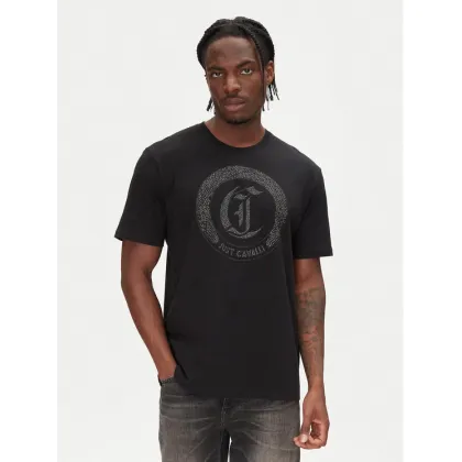 Zdjęcie Just Cavalli T-Shirt 78OAHE22 Czarny Regular Fit