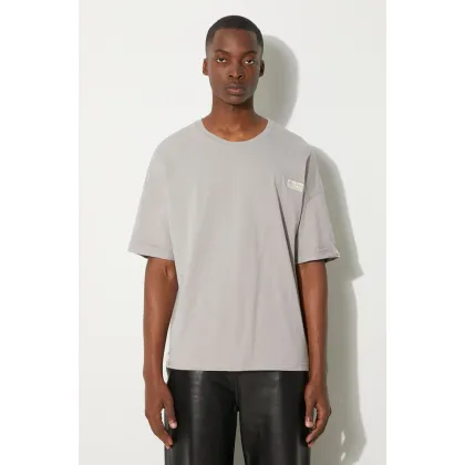 Zdjęcie Alpha Industries t-shirt bawełniany męski kolor szary gładki 118532.643-SZARY
