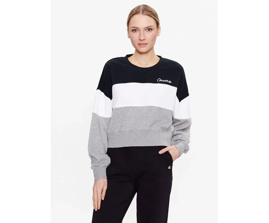obrazek 1 Converse Bluza Color Block Chainstitch 10024524-A04 Kolorowy Classic Fit
