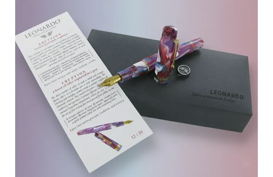 obrazek 4 Limitowane włoskie pióro Leonardo Eruption