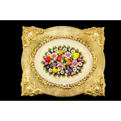 Zdjęcie Stylowy obraz porcelanowy do jadalni