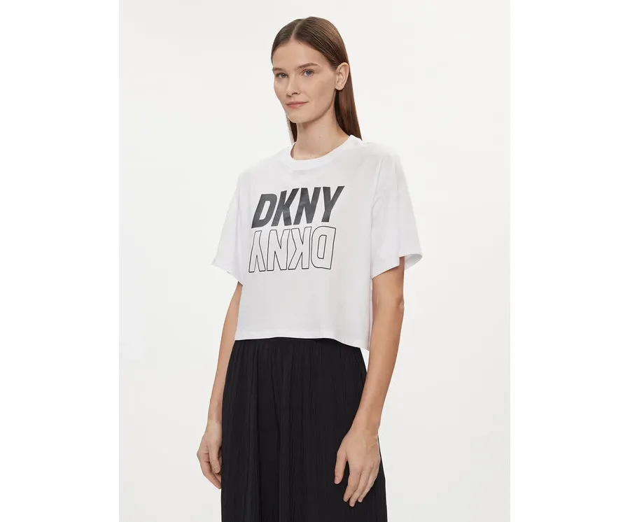 obrazek 1 DKNY Sport T-Shirt DP2T8559 Biały Relaxed Fit