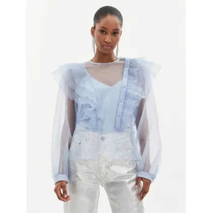 Zdjęcie Custommade Bluzka Delphina 999344248 Błękitny Relaxed Fit