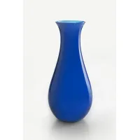 Picture Designer blue vase made of Murano glass