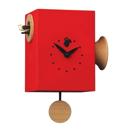 Zdjęcie Ręcznie wykonany zegar z kukułką do pokoju dziecięcego lub innych pomieszczeń domowych