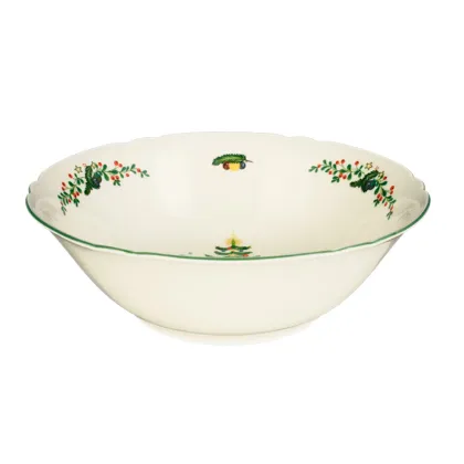 Zdjęcie Duża porcelanowa miska 23 cm ze świątecznym zdobieniem - Seltmann Weiden