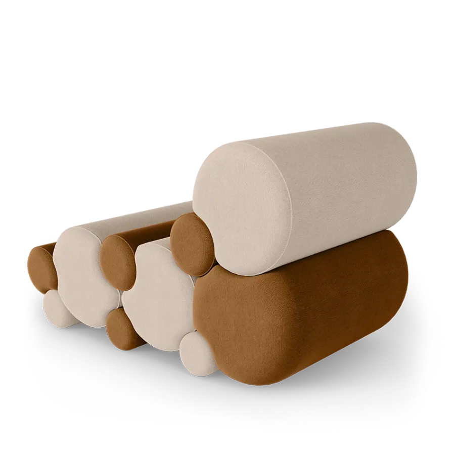 obrazek 4 Fotel w stylu abstrakcyjnym - Essential Home