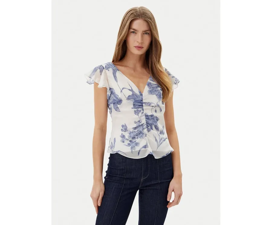 obrazek 1 Guess Bluzka W5GH86 WCWF2 Biały Classic Fit