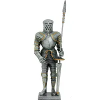Zdjęcie Artystyczna figurka średniowiecznego rycerza
