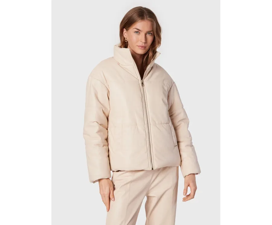 obrazek 1 Liu Jo Kurtka z imitacji skóry WF2175 E0392 Beżowy Regular Fit