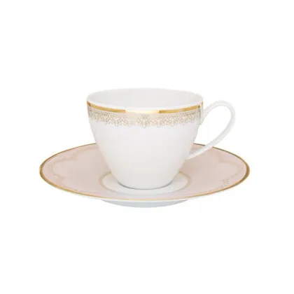 Zdjęcie Porcelanowa filiżanka do herbaty ze spodkiem na upominek