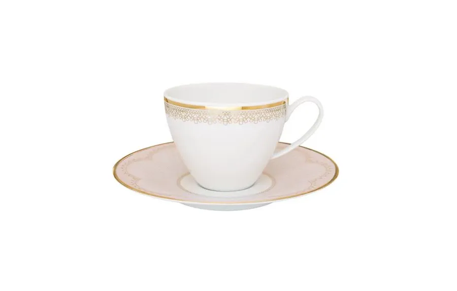 obrazek 1 Porcelanowa filiżanka do herbaty ze spodkiem na upominek