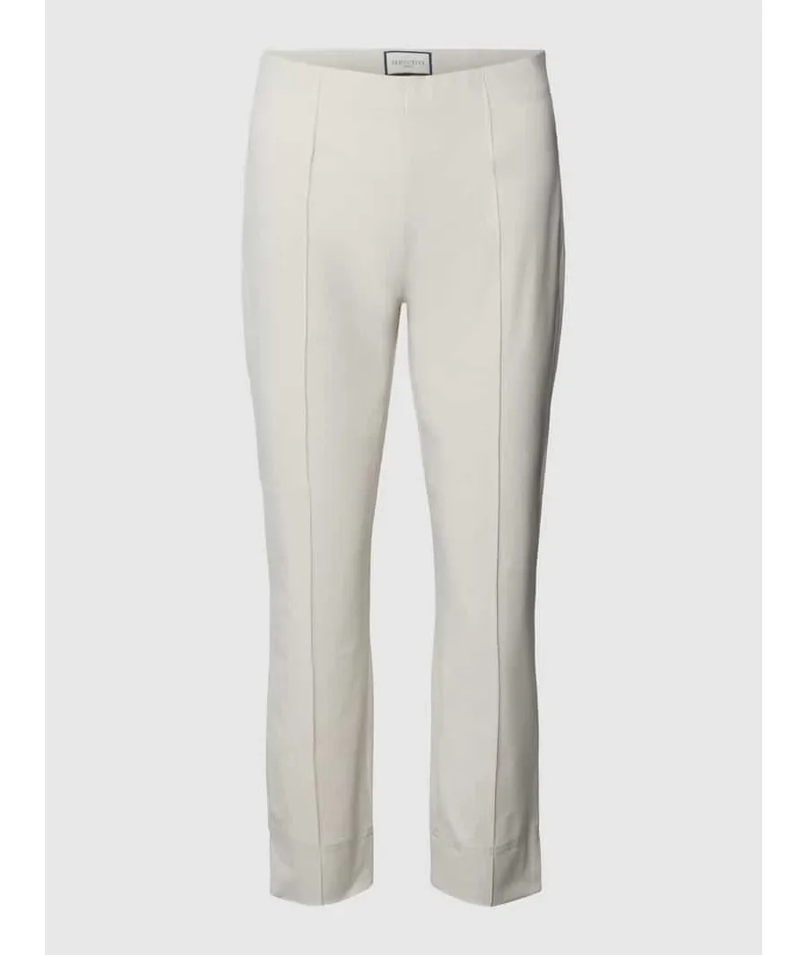obrazek 1 Spodnie capri o kroju slim fit z przeszytym kantem