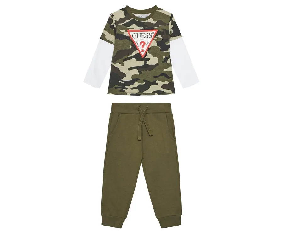 obrazek 1 Guess Komplet dziecięcy N5YG00 K8HM4 Khaki Regular Fit