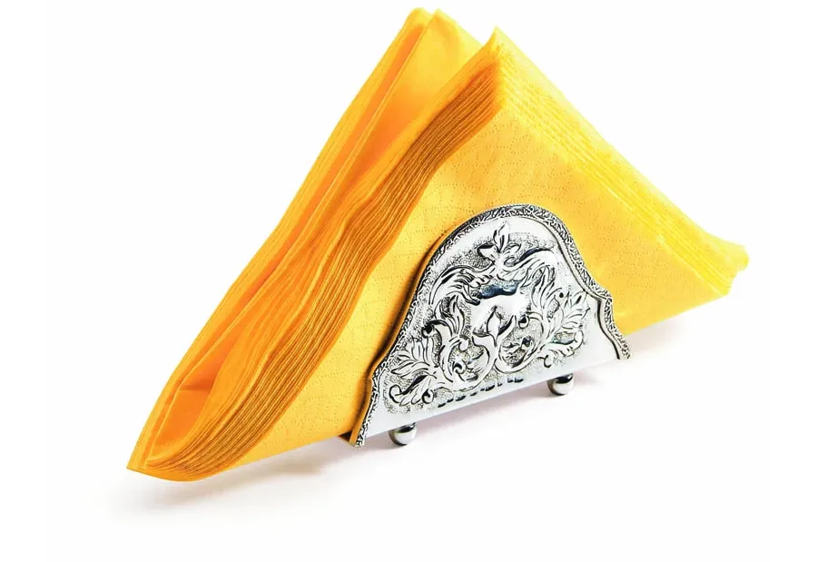 obrazek 1 Metalowa podstawka na serwetki, zdobiona