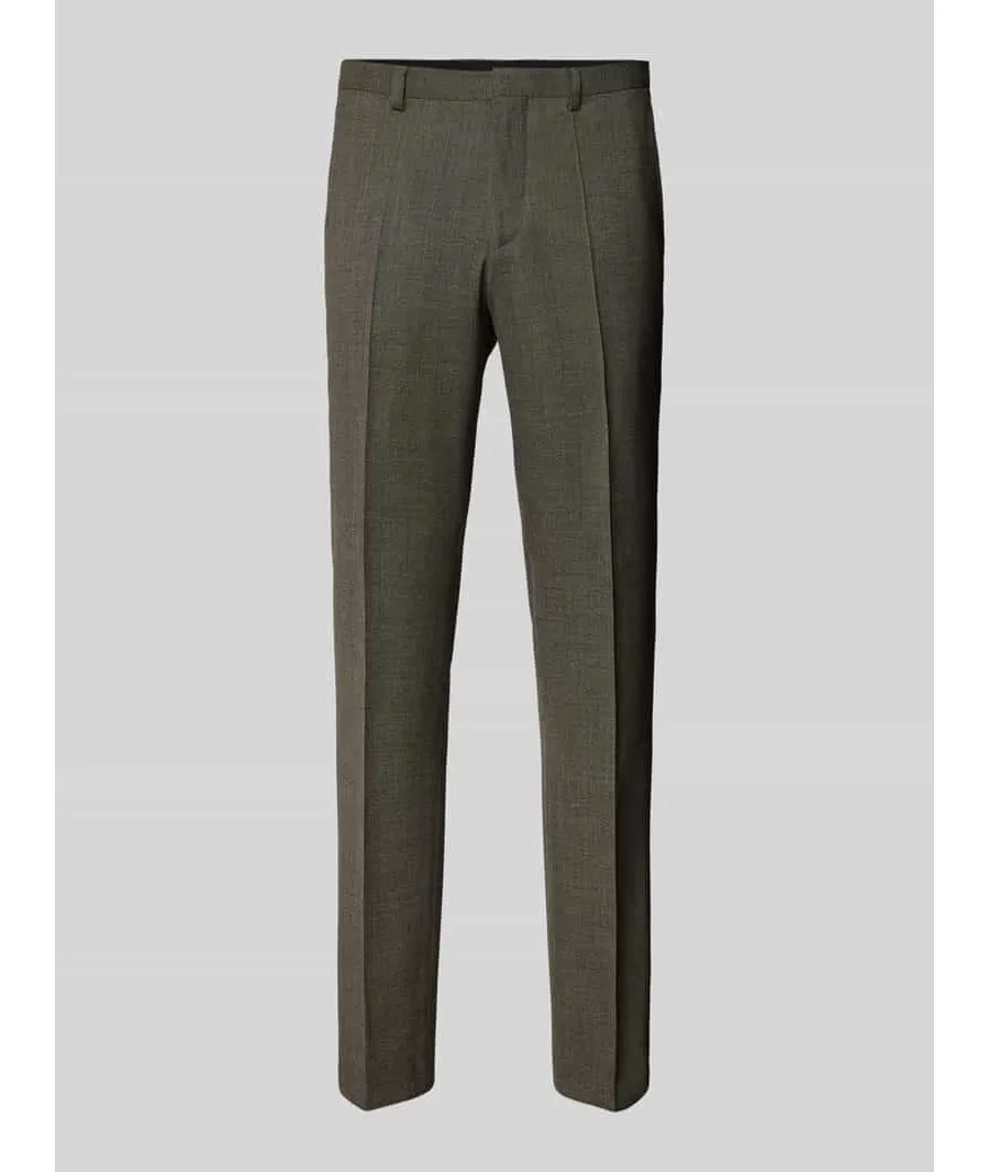 obrazek 1 Spodnie do garnituru o kroju slim fit w kant model ‘Hesten’