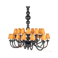 Zdjęcie Unikatowy żyrandol Silver Sprout ze szkła murano Made in Italy