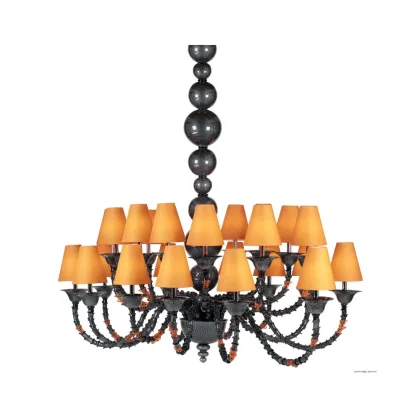 Zdjęcie Unikatowy żyrandol Silver Sprout ze szkła murano Made in Italy