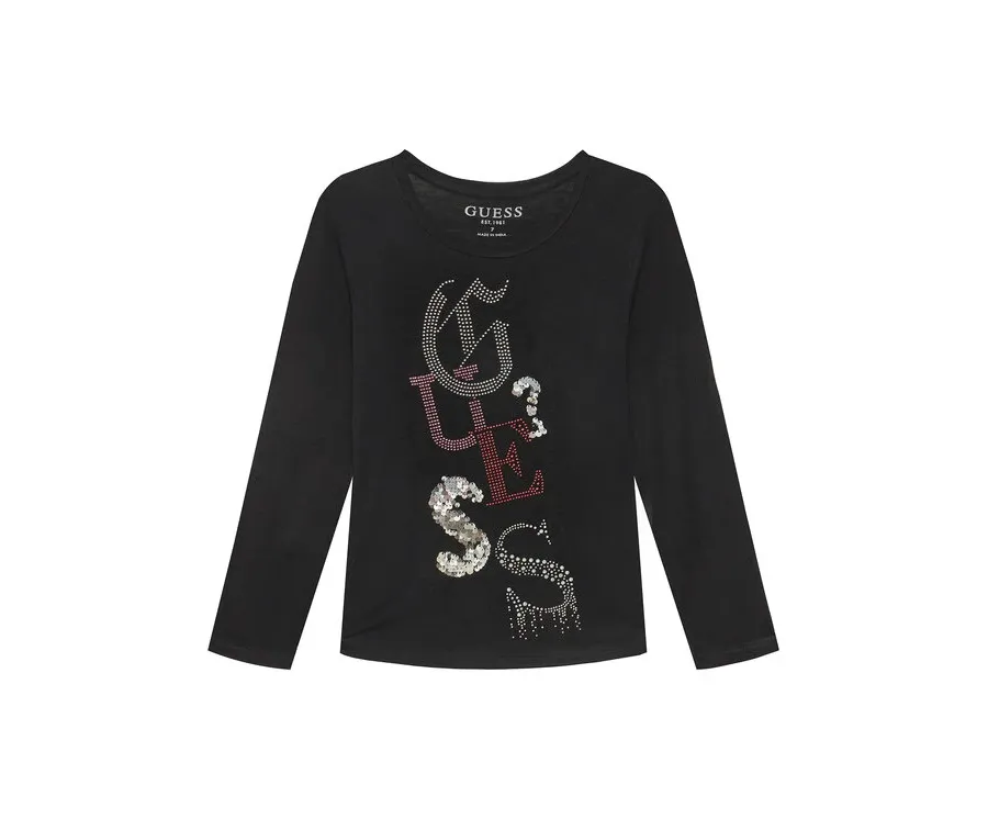 obrazek 1 Guess Bluzka J5YI14 KAPO0 Czarny Regular Fit