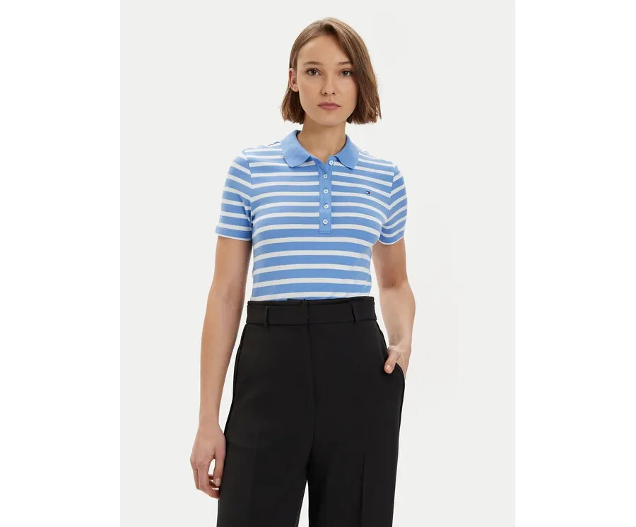 obrazek 1 Tommy Hilfiger Polo 1985 WW0WW39530 Niebieski Slim Fit
