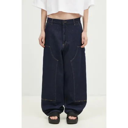 Zdjęcie Carhartt WIP jeansy Brandon Double Knee Pant damskie medium waist I034635.102
