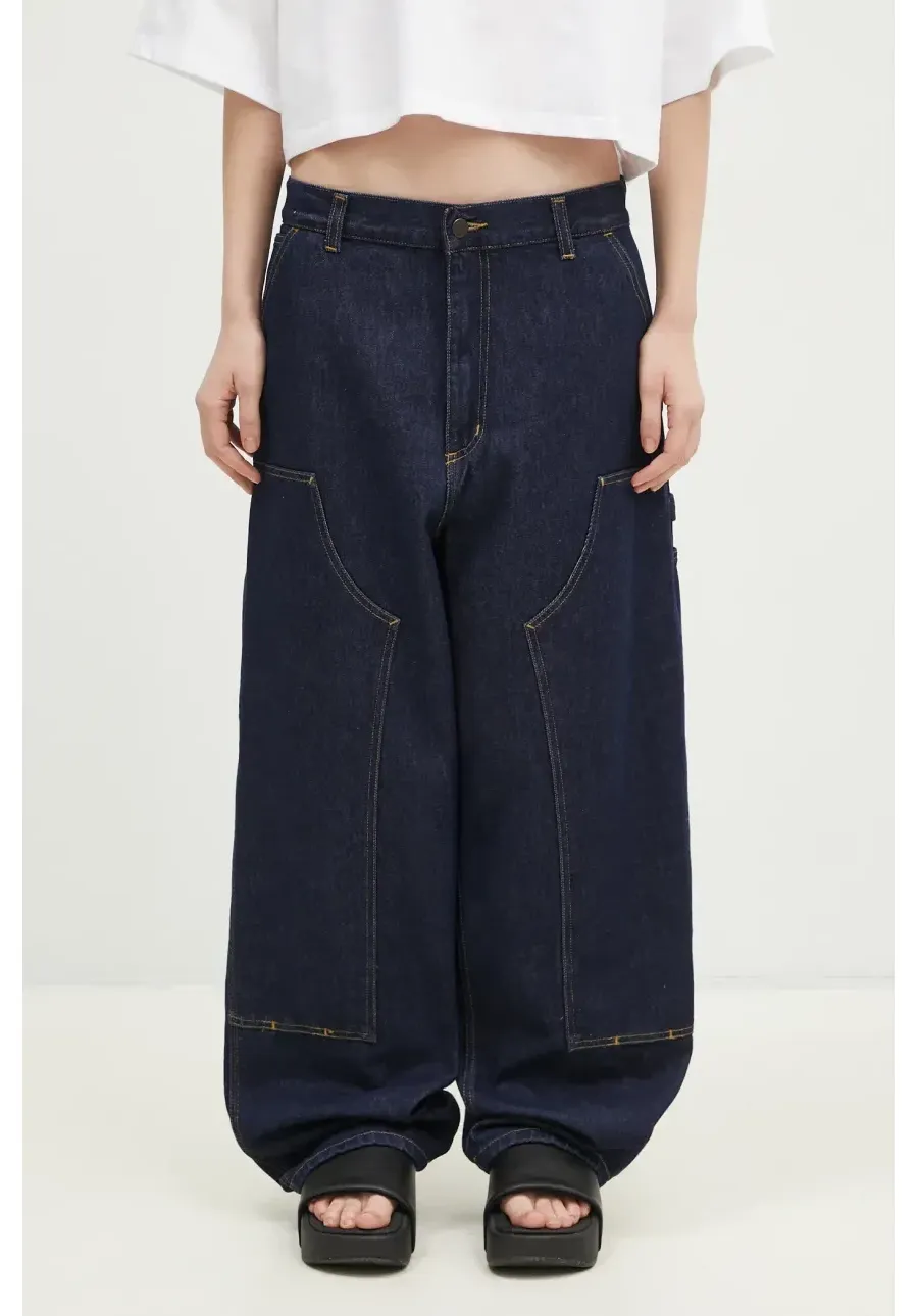 obrazek 1 Carhartt WIP jeansy Brandon Double Knee Pant damskie medium waist I034635.102