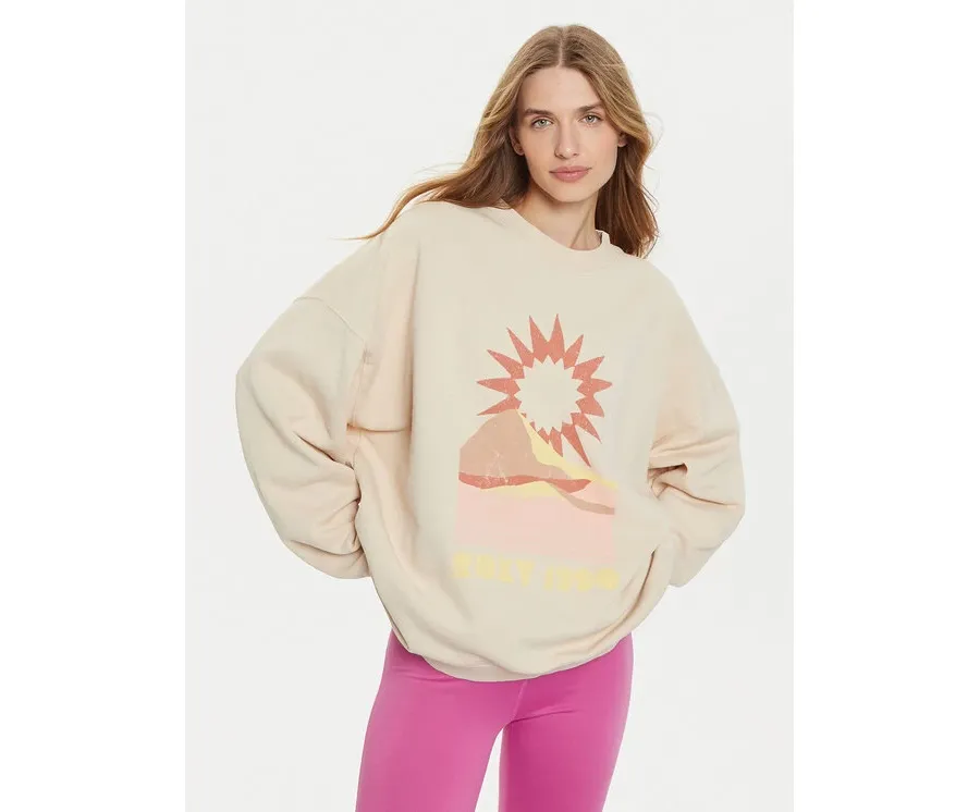 obrazek 1 Roxy Bluza Lineup ERJFT04865 Beżowy Relaxed Fit