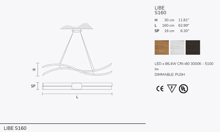 obrazek 5 Designerski drewniany żyrandnol LED