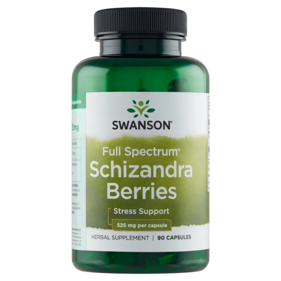 obrazek 1 Swanson Schizandra Berries Preparat z cytryńcem chińskim Kapsułki
