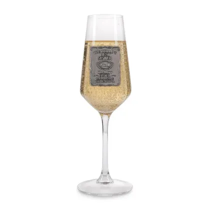 Zdjęcie Kieliszek do szampana – wyjątkowy prezent dla najlepszej siostry