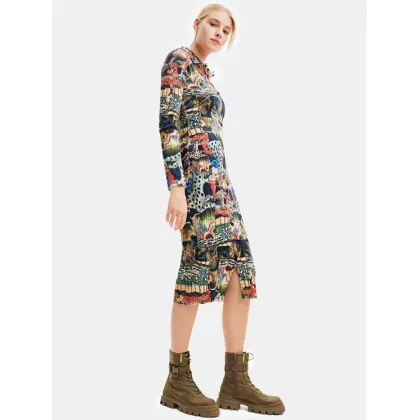 Zdjęcie Desigual Sukienka codzienna 23WWVF15 Kolorowy Slim Fit