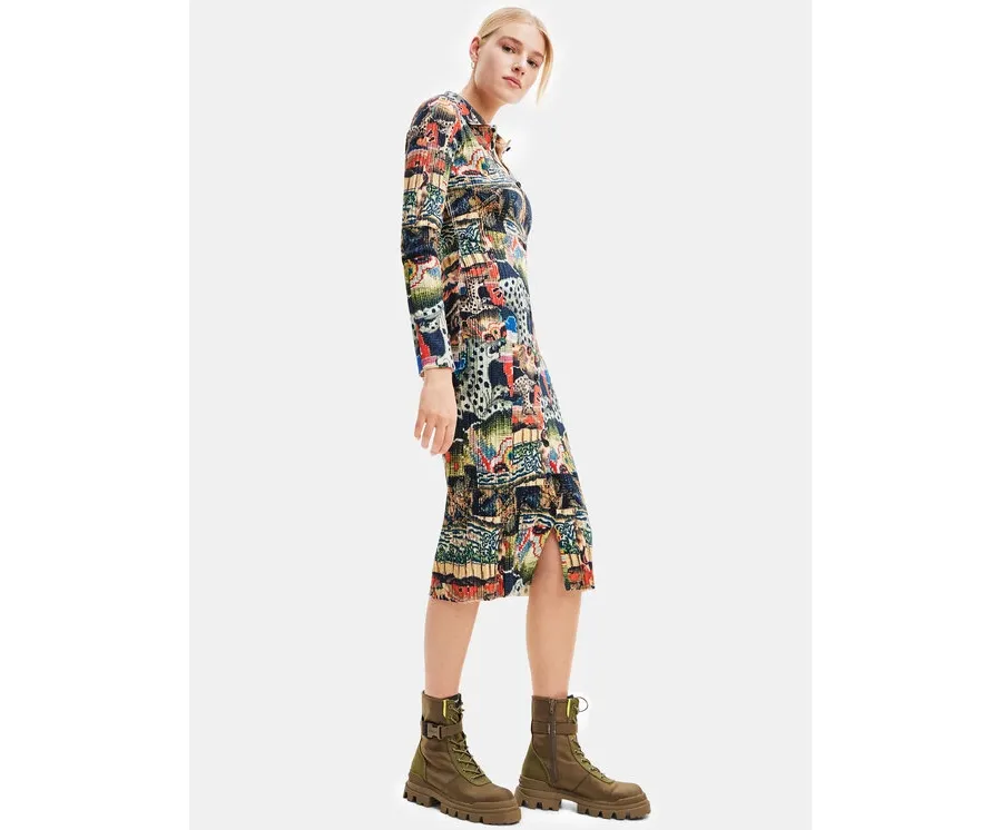 obrazek 1 Desigual Sukienka codzienna 23WWVF15 Kolorowy Slim Fit