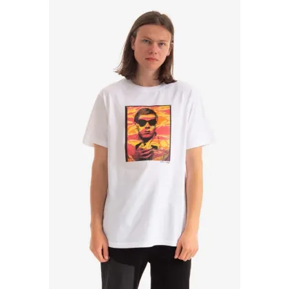 Zdjęcie Maharishi t-shirt bawełniany Warhol Polaroid Portrait T-Shirt OCJ kolor biały z nadrukiem 9711.WHITE-WHITE
