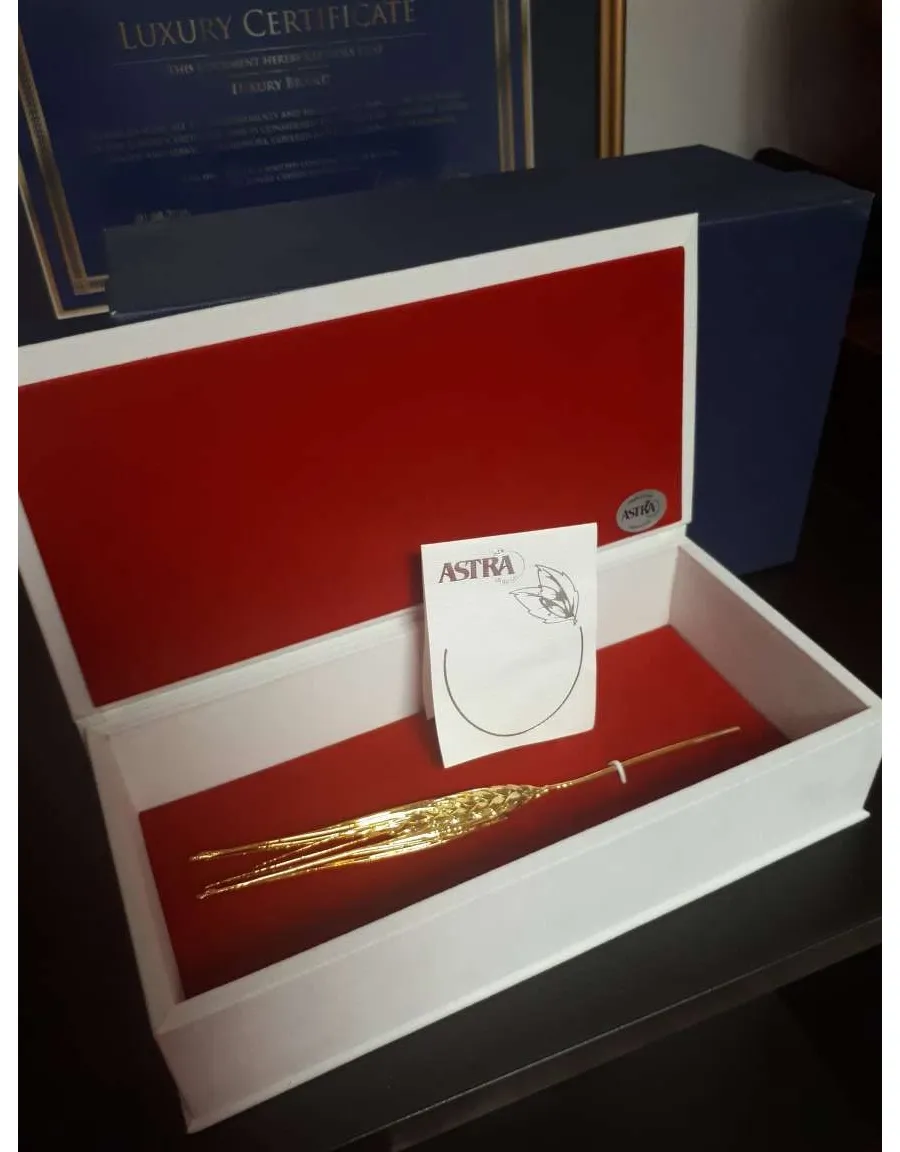 obrazek 3 Złoty kłos pszenicy w pudełku - Astra Argenti