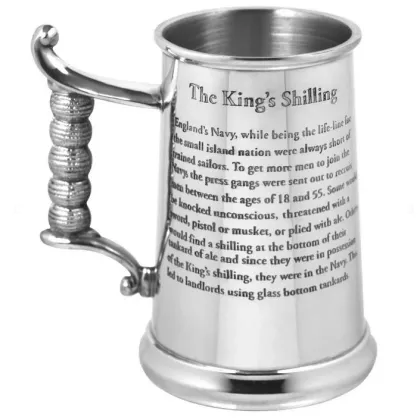 Picture Original beer mug with a stylish handle and engraving