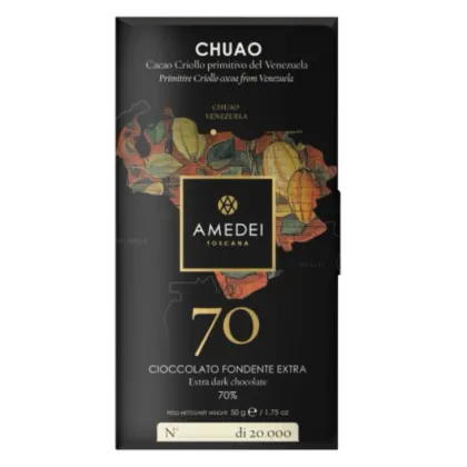 Zdjęcie Ciemna czekolada Chuao, Amedei kakao 70%, 50g