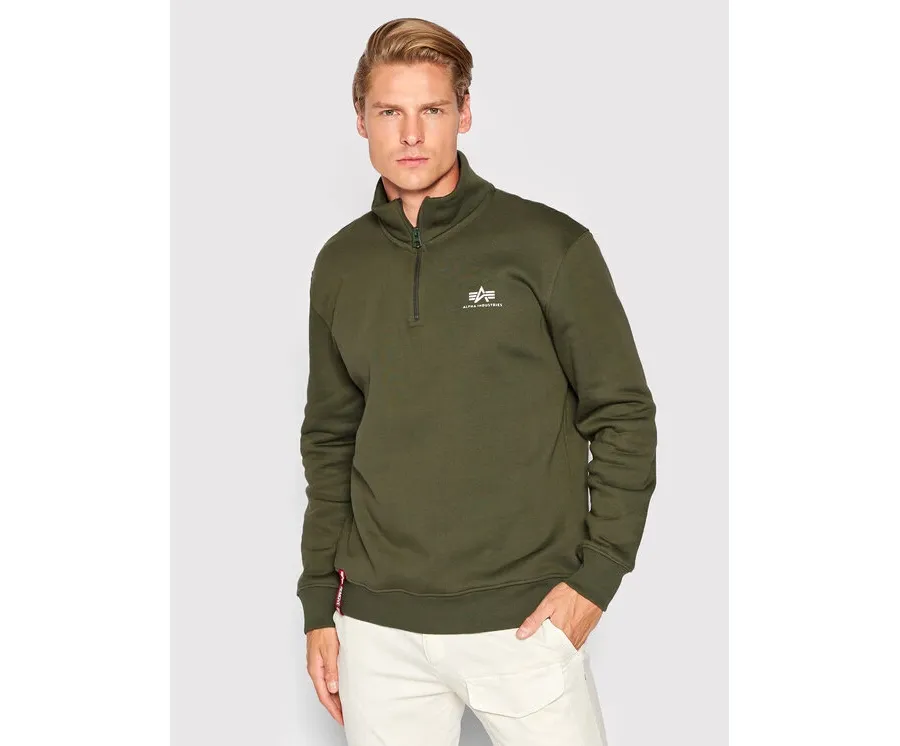 obrazek 1 Alpha Industries Bluza Half Zip 108308 Zielony Regular Fit