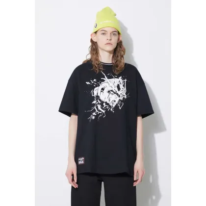 Zdjęcie AAPE czapka Solid Color kolor żółty z grubej dzianiny AHT4866