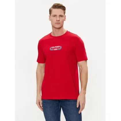 Zdjęcie Tommy Hilfiger T-Shirt Track Graphic MW0MW34429 Czerwony Regular Fit